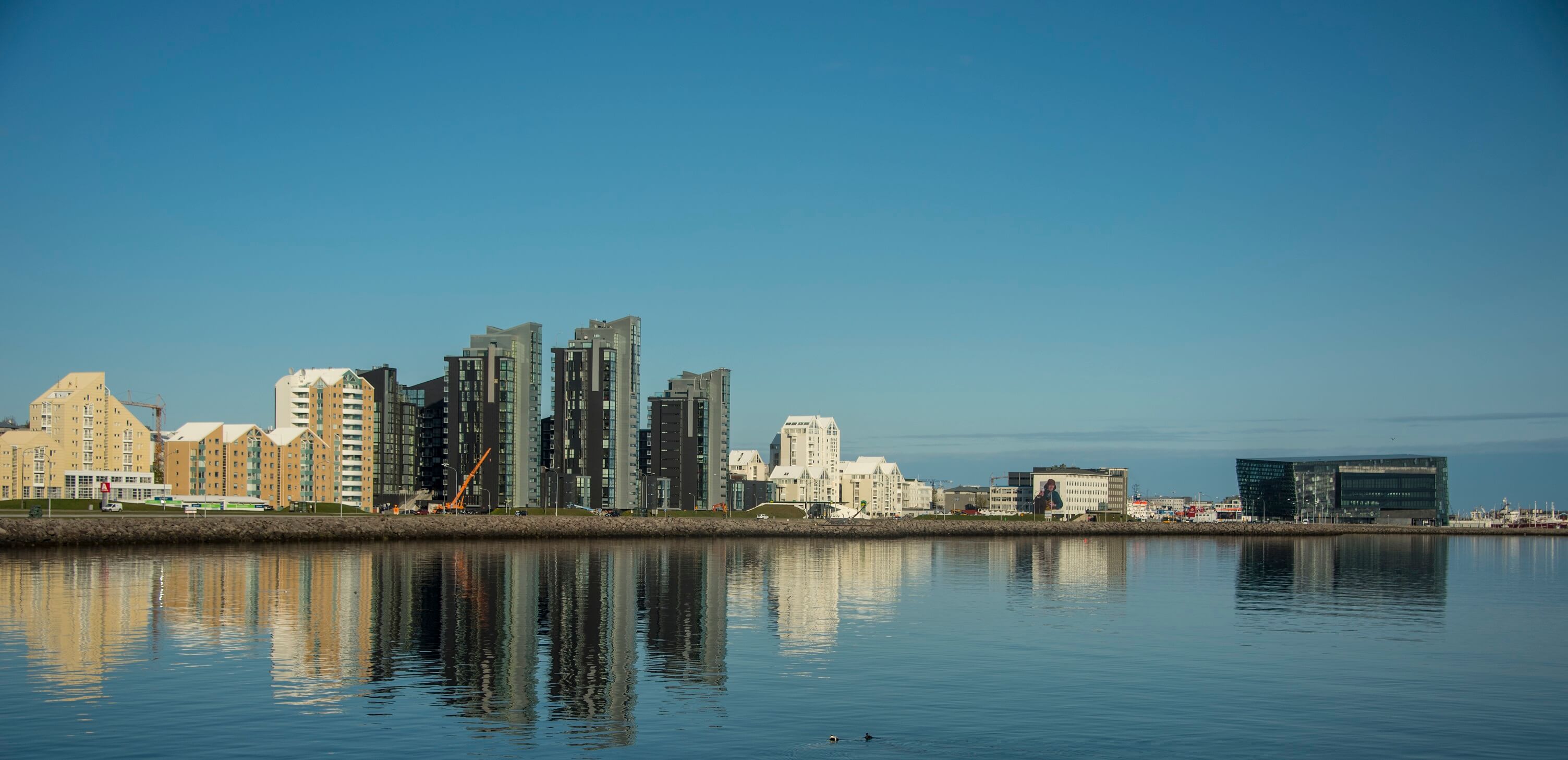 Falleg mynd af Reykjavík